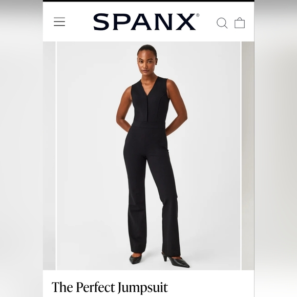 Spanx Perfect Jumpsuit NWT Black PS - Picture 1 of 6